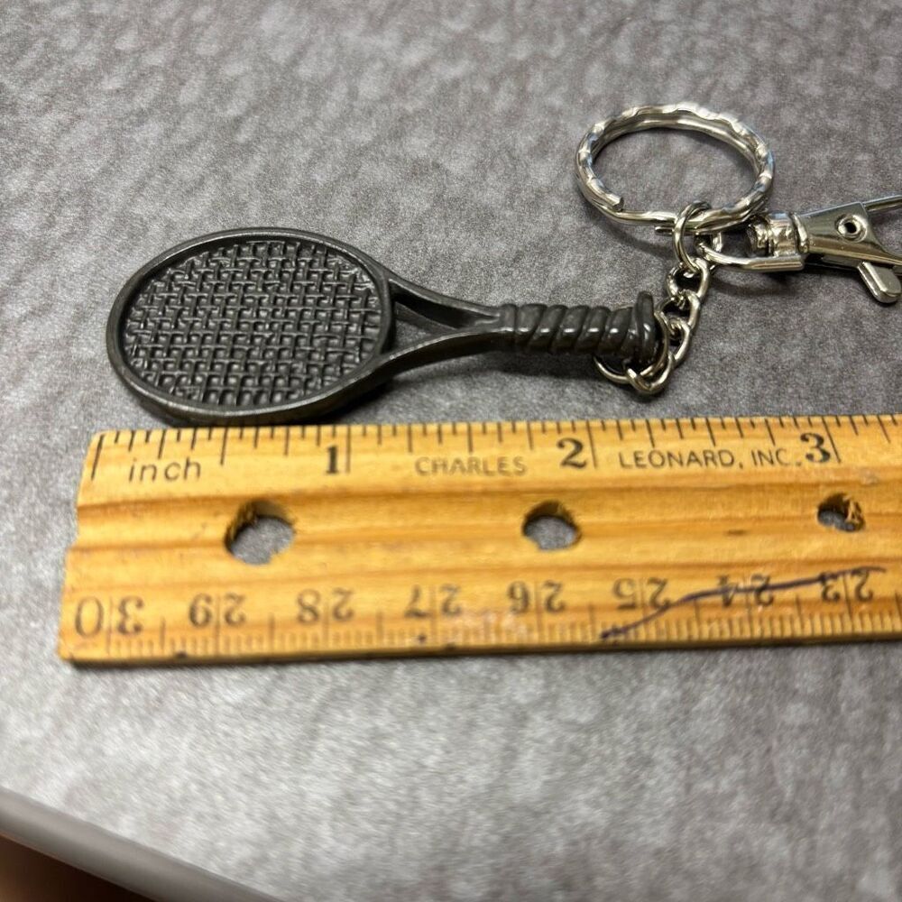 Tennis Racket Metal Keychain *New* - Picture 5 of 5